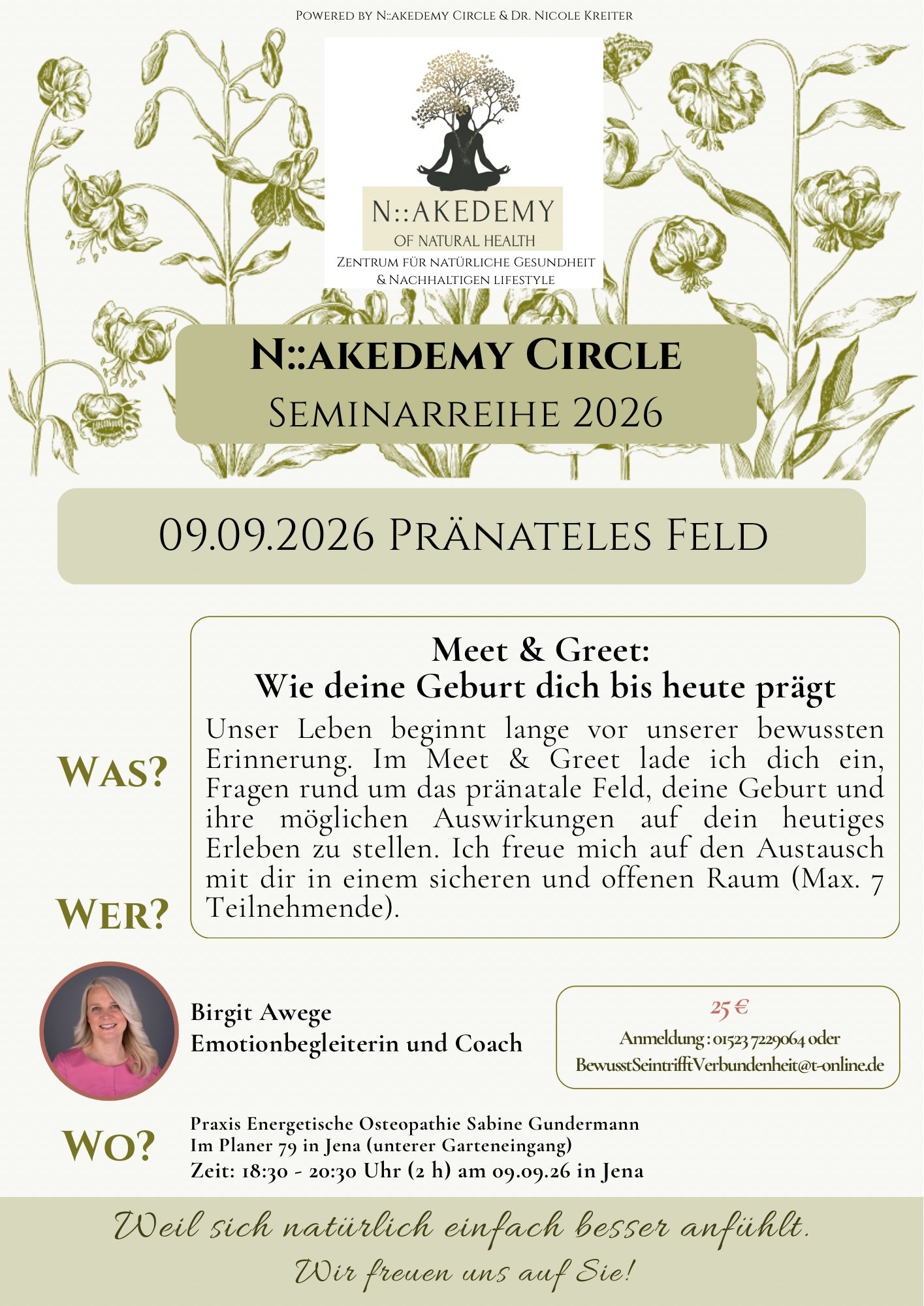 Seminar in Jena pränatales Feld