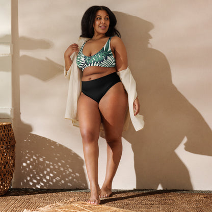 Sport Bikini grün beige schwarz