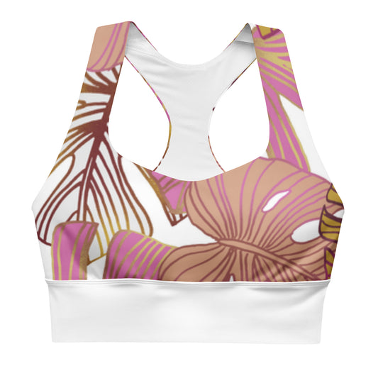 Sport BH Bustier bunt weiß