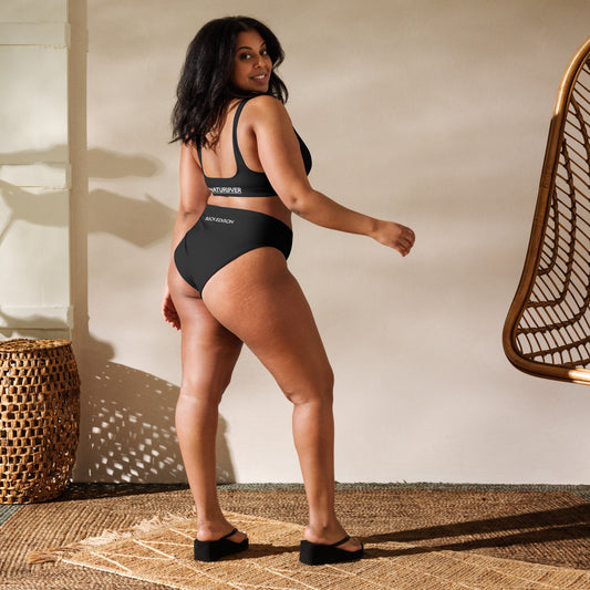 Recycling Sport Bikini schwarz