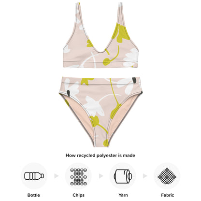 NATURKIND Allover Recycling Bikini, rosa gemustert