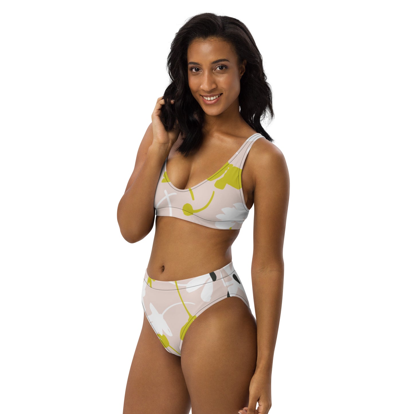 NATURKIND Allover Recycling Bikini, rosa gemustert