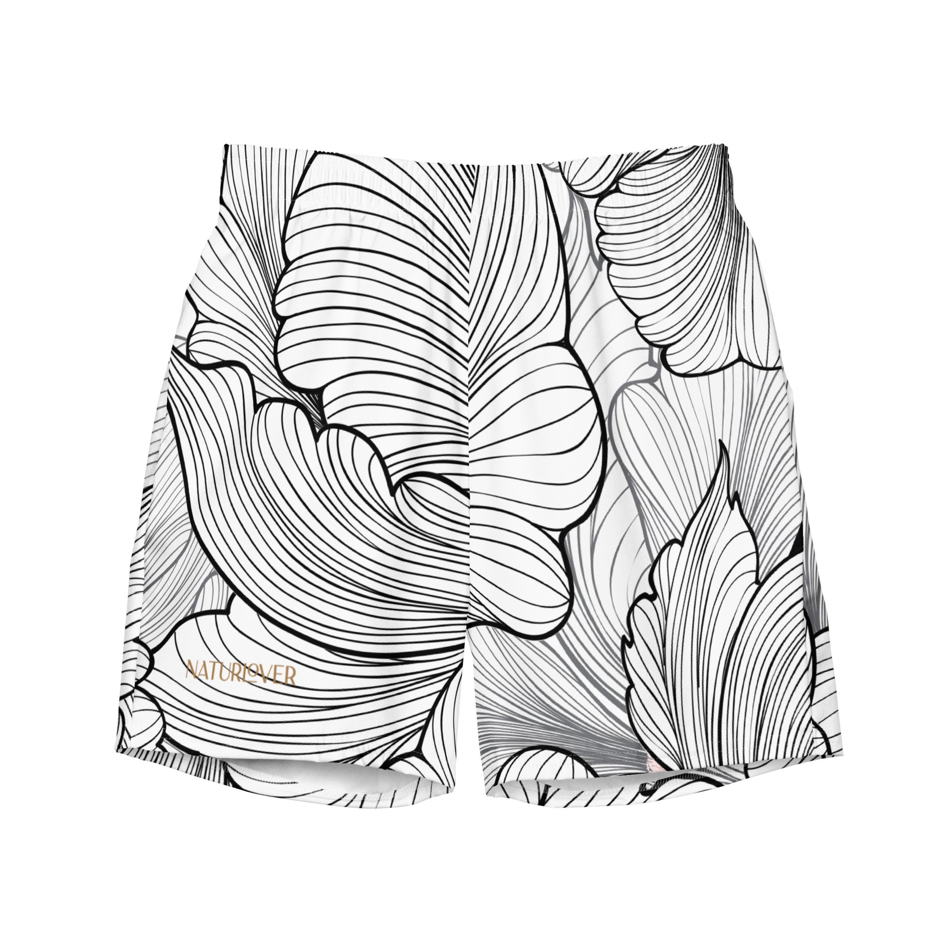 Naturlover Recycling Badehose Schwimmshorts Black & White