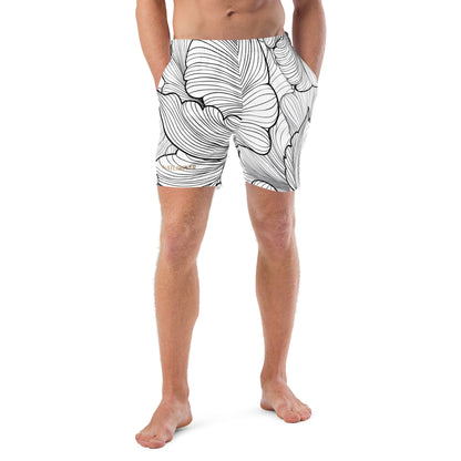 Naturlover Recycling Badehose Schwimmshorts Black & White