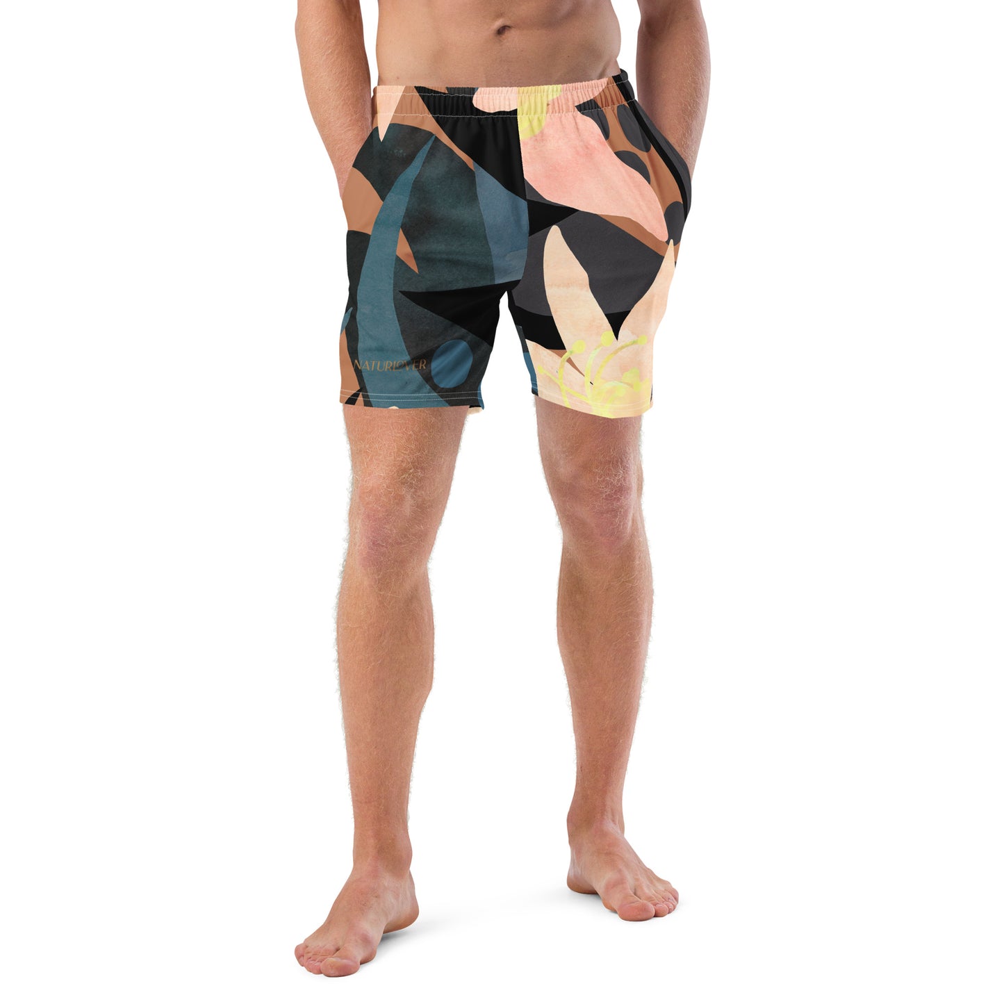 Naturlover Recycling Badehose Schwimmshorts Flower Power Front 