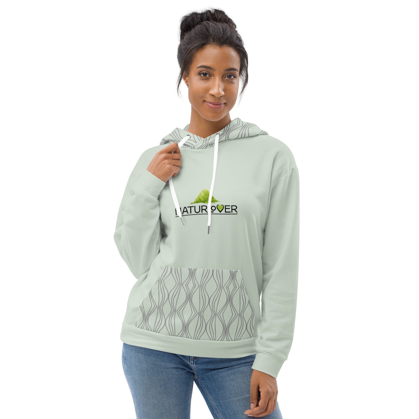 Recycling Kapuzenpullover mint grün