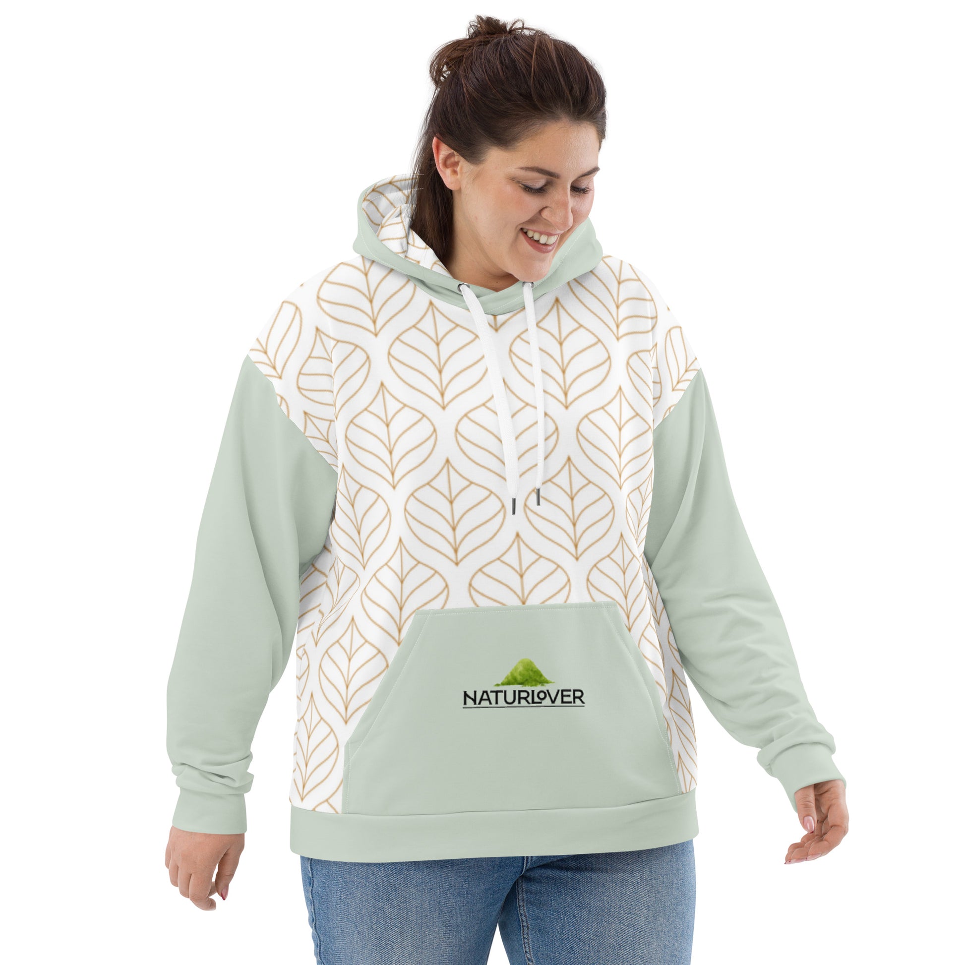 Recycling Kapuzenpullover Lieblings Hoodie mint grün