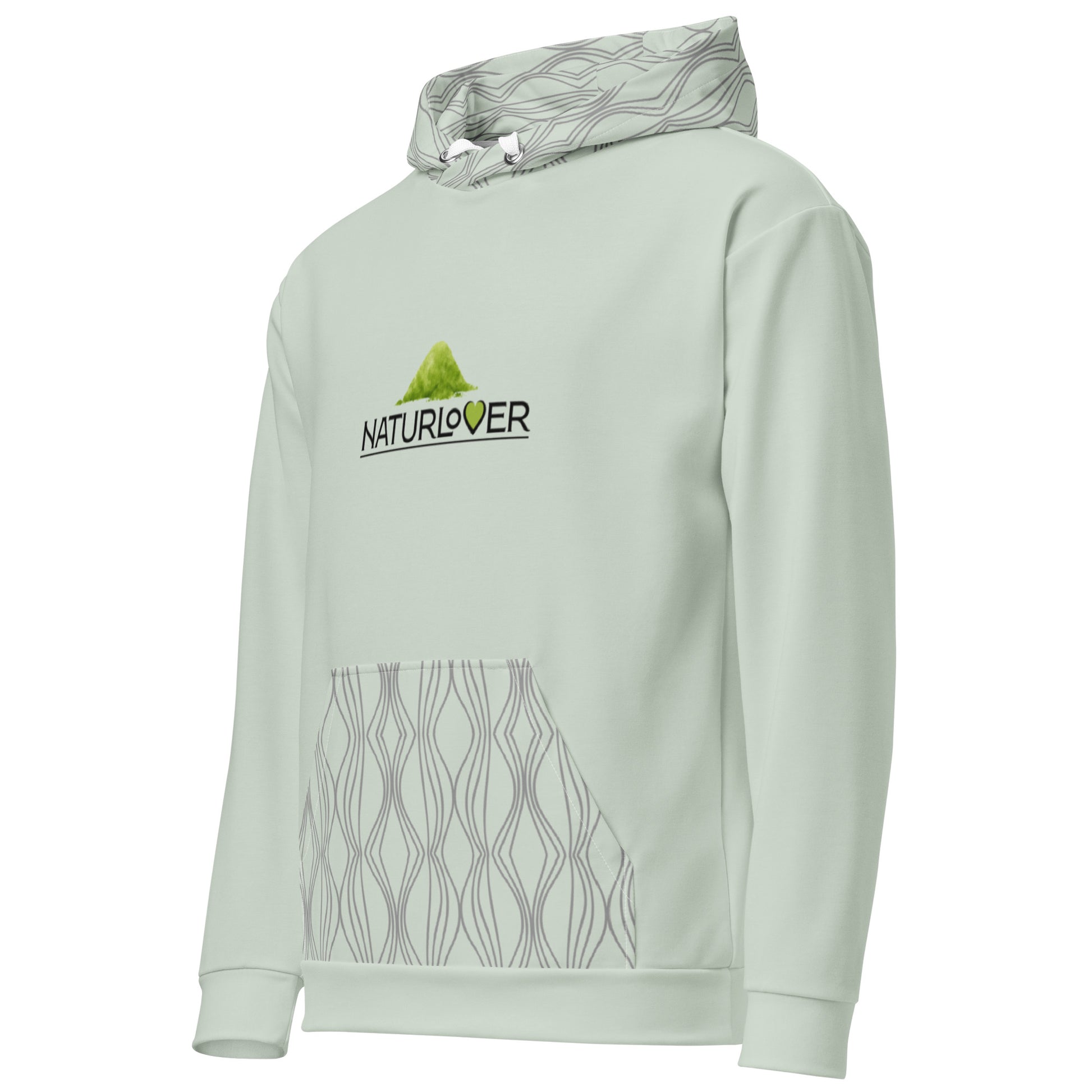 Recycling Kapuzenpullover mint grün