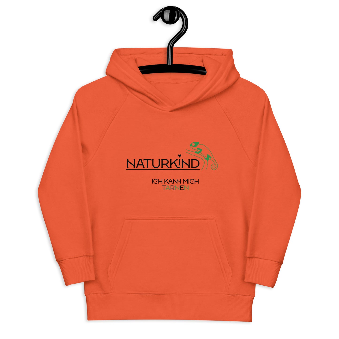 NATURKIND Eco Hoodie Kids Chameleon, fancy orange