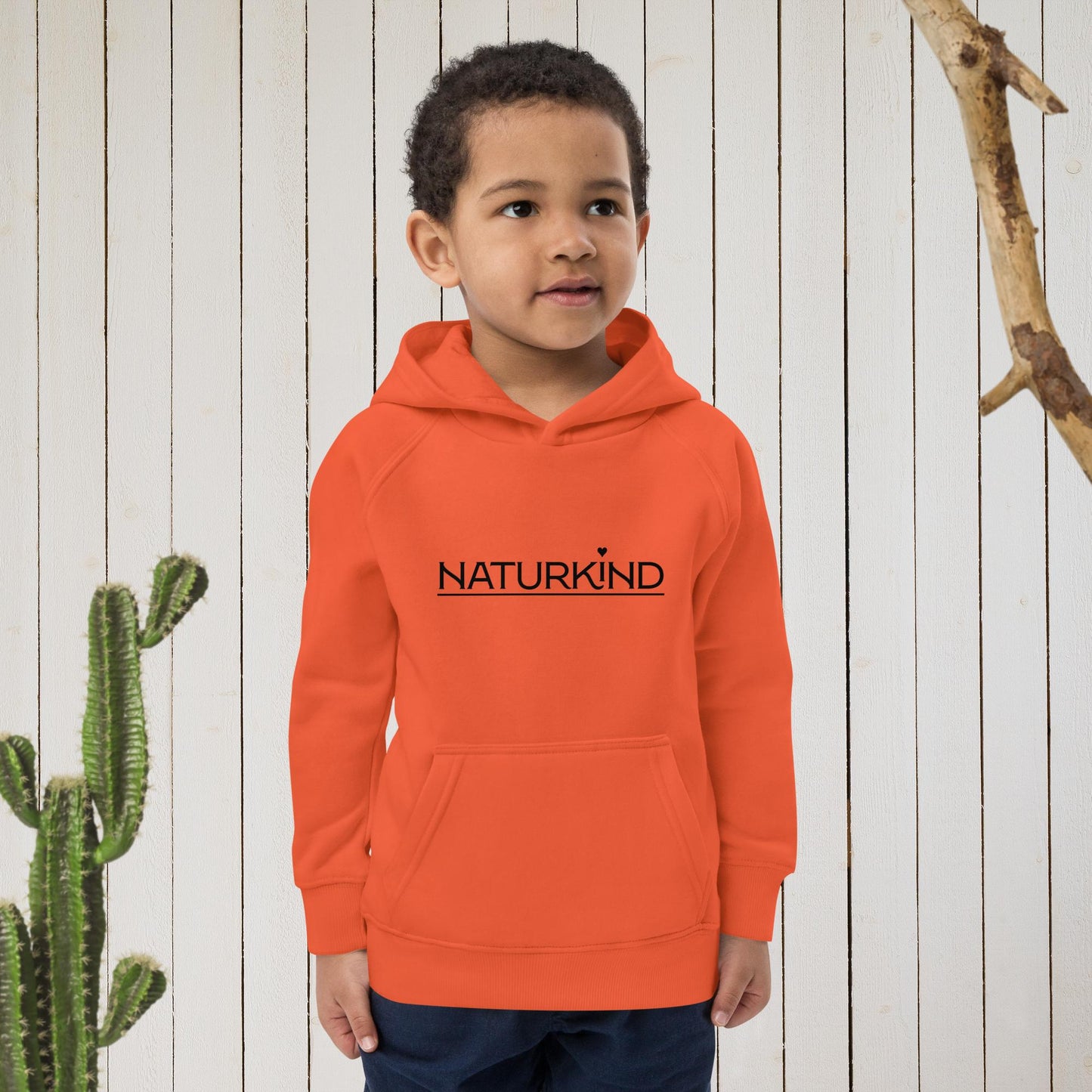 NATURKIND Eco Hoodie Kids, fancy orange