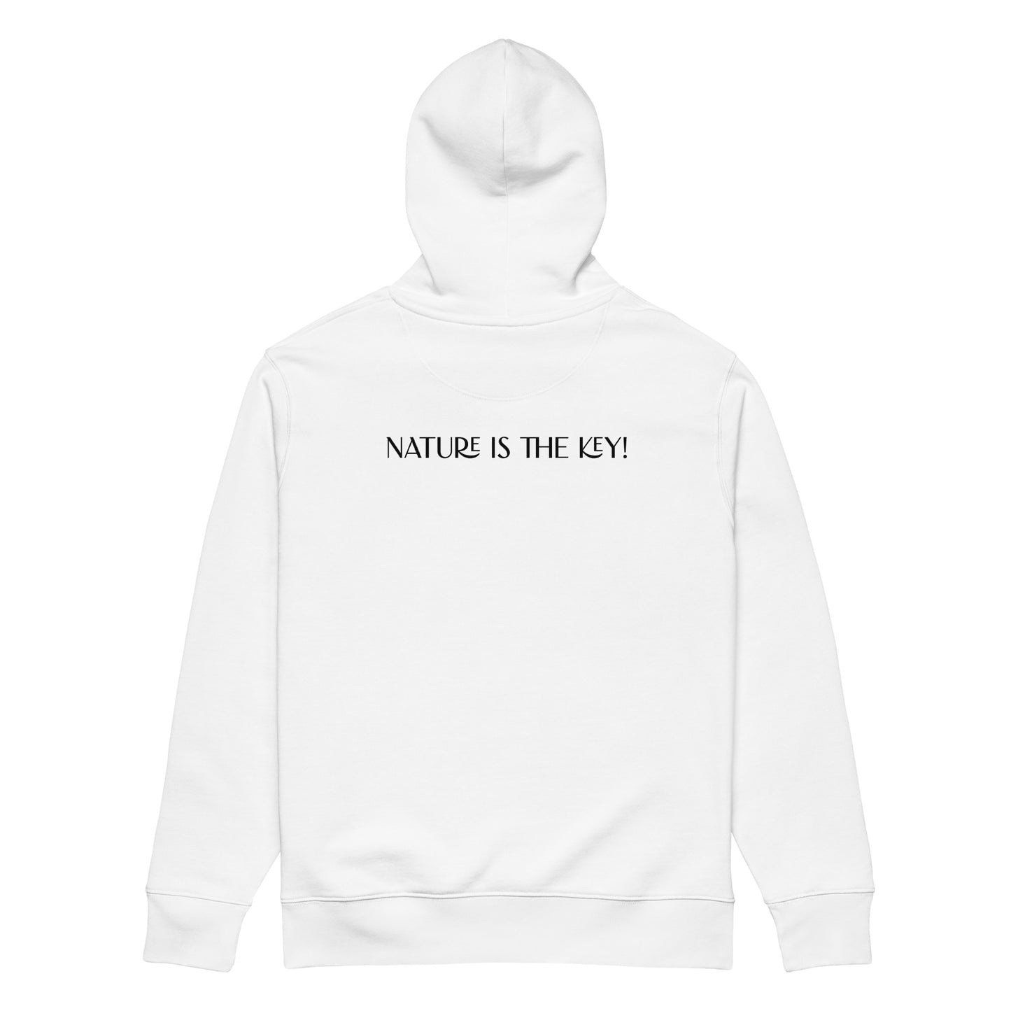 Bio Baumwoll Hoodie Kapuzenpullover weiß