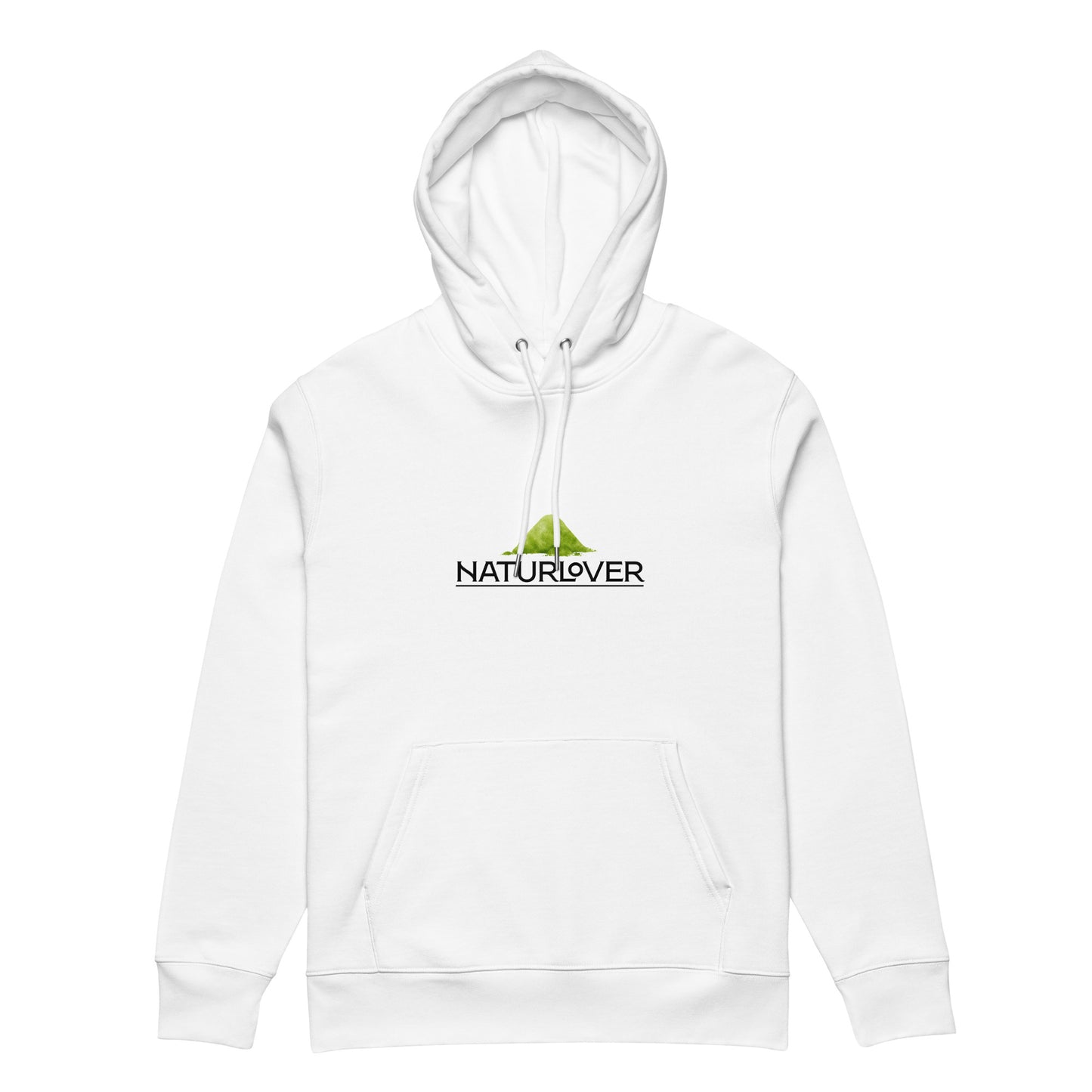 Bio Baumwoll Hoodie Kapuzenpullover weiß