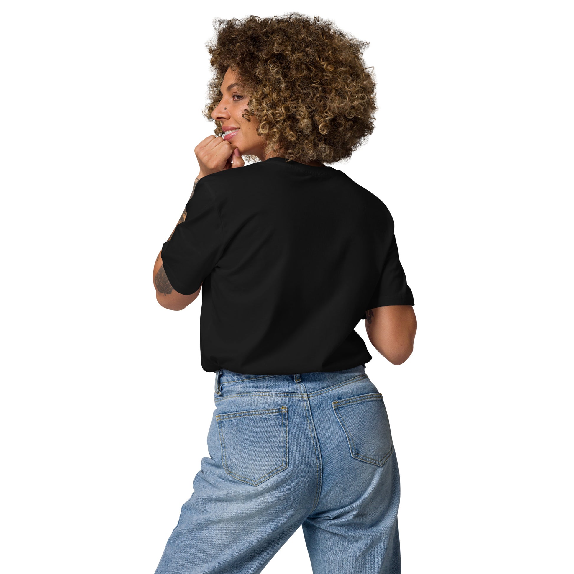 Bio Baumwoll shirt Herz schwarz