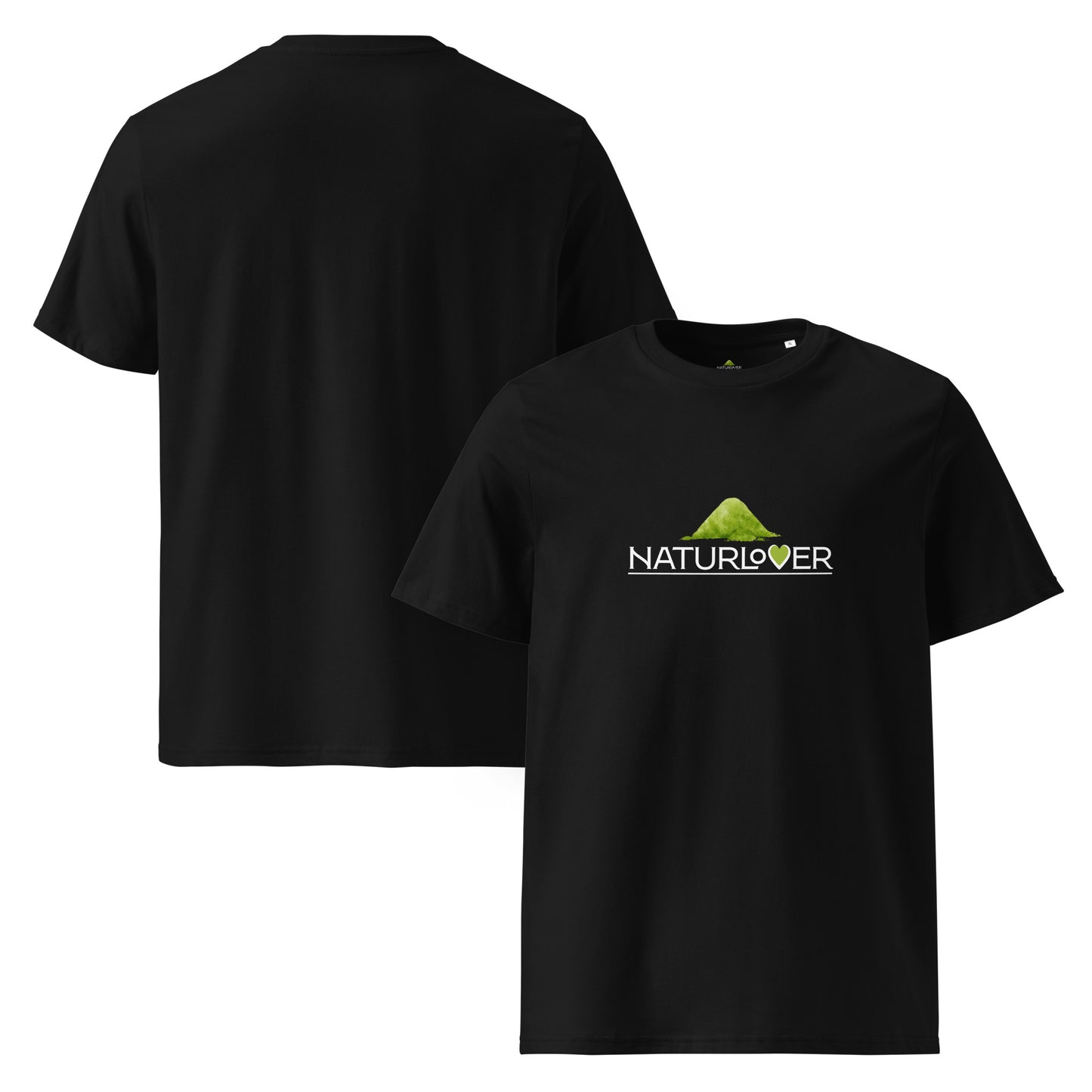Bio Baumwoll shirt Herz schwarz