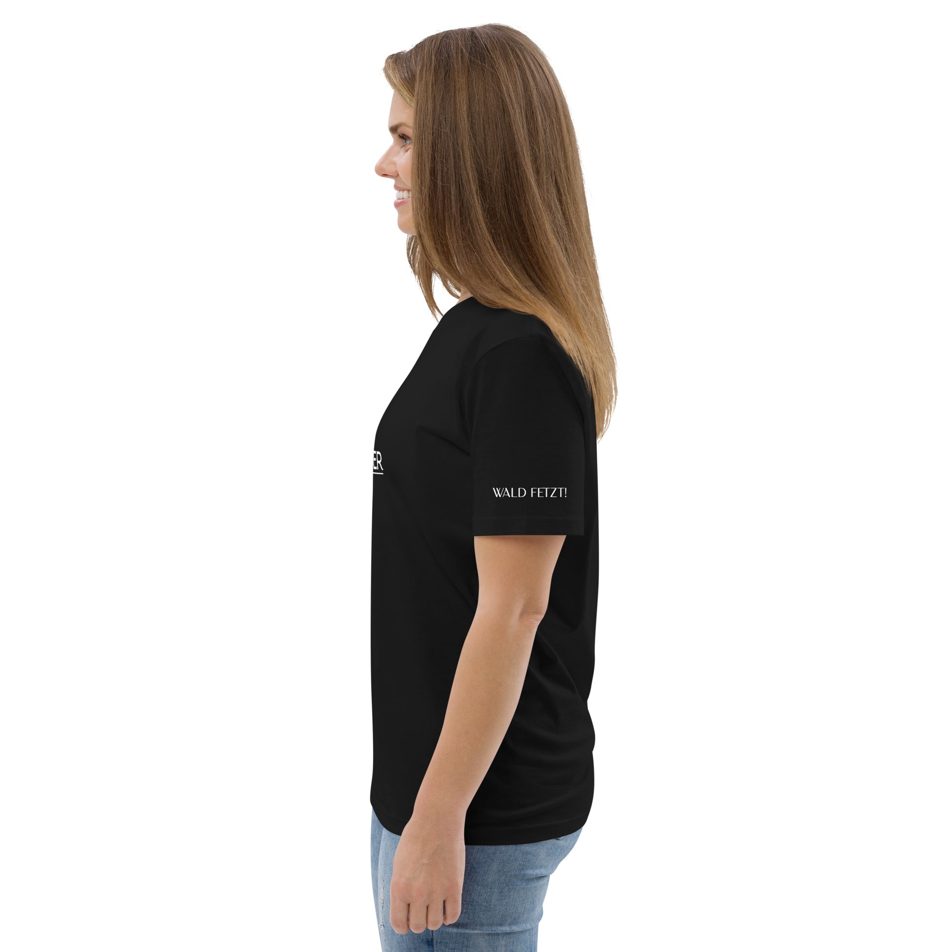 Recycling Shirt  Wald & Käfer schwarz