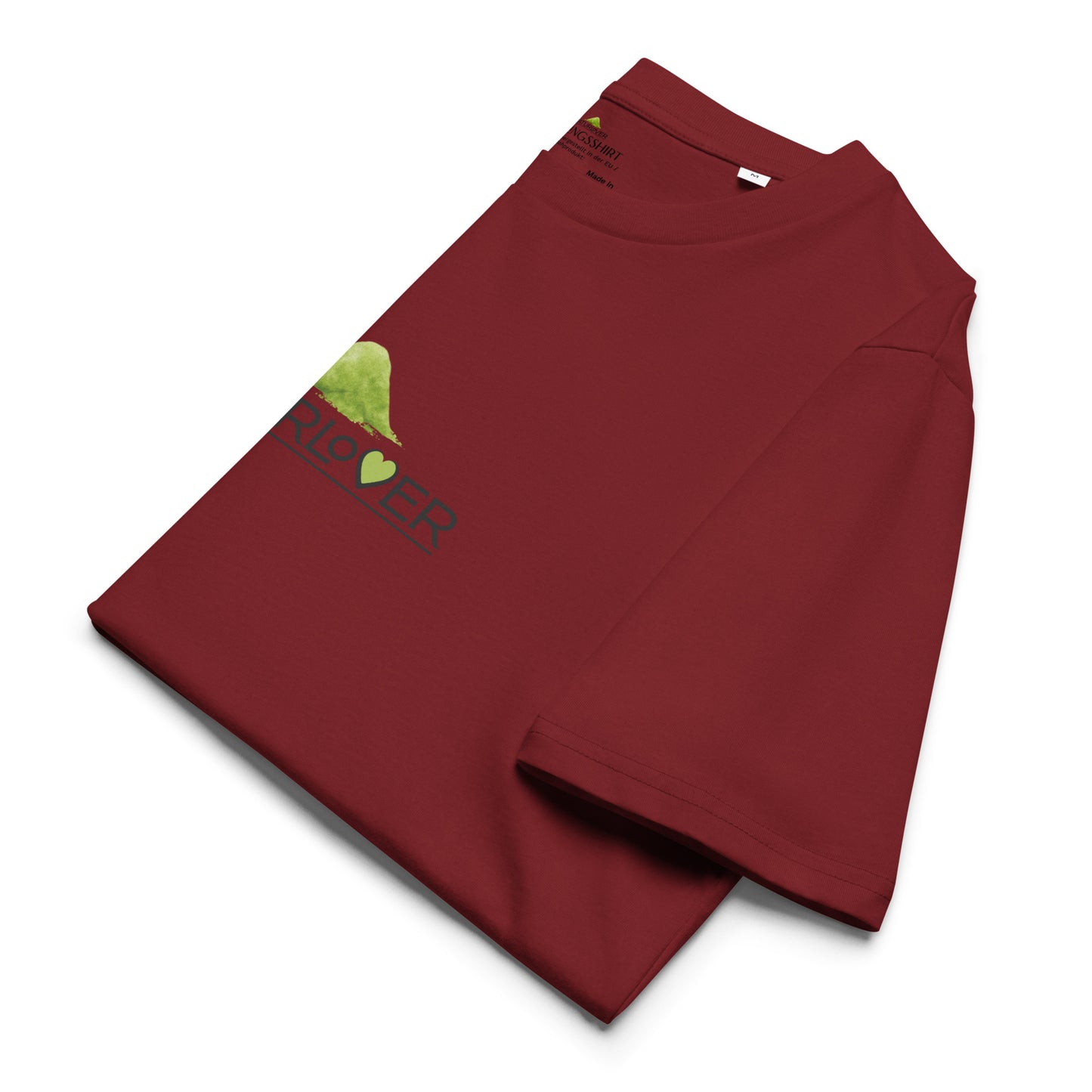 Bio Baumwolle Shirt Naturlover weinrot