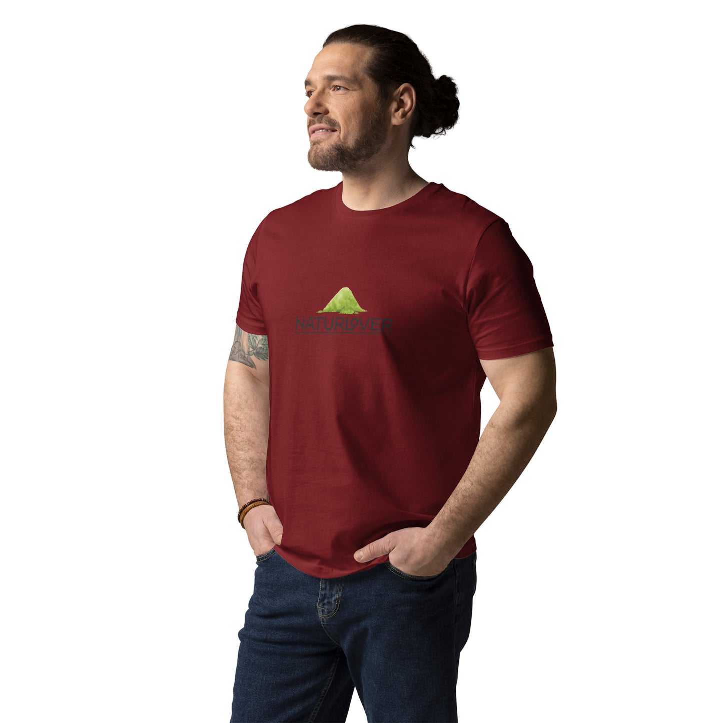 Bio Baumwoll Shirt weinrot