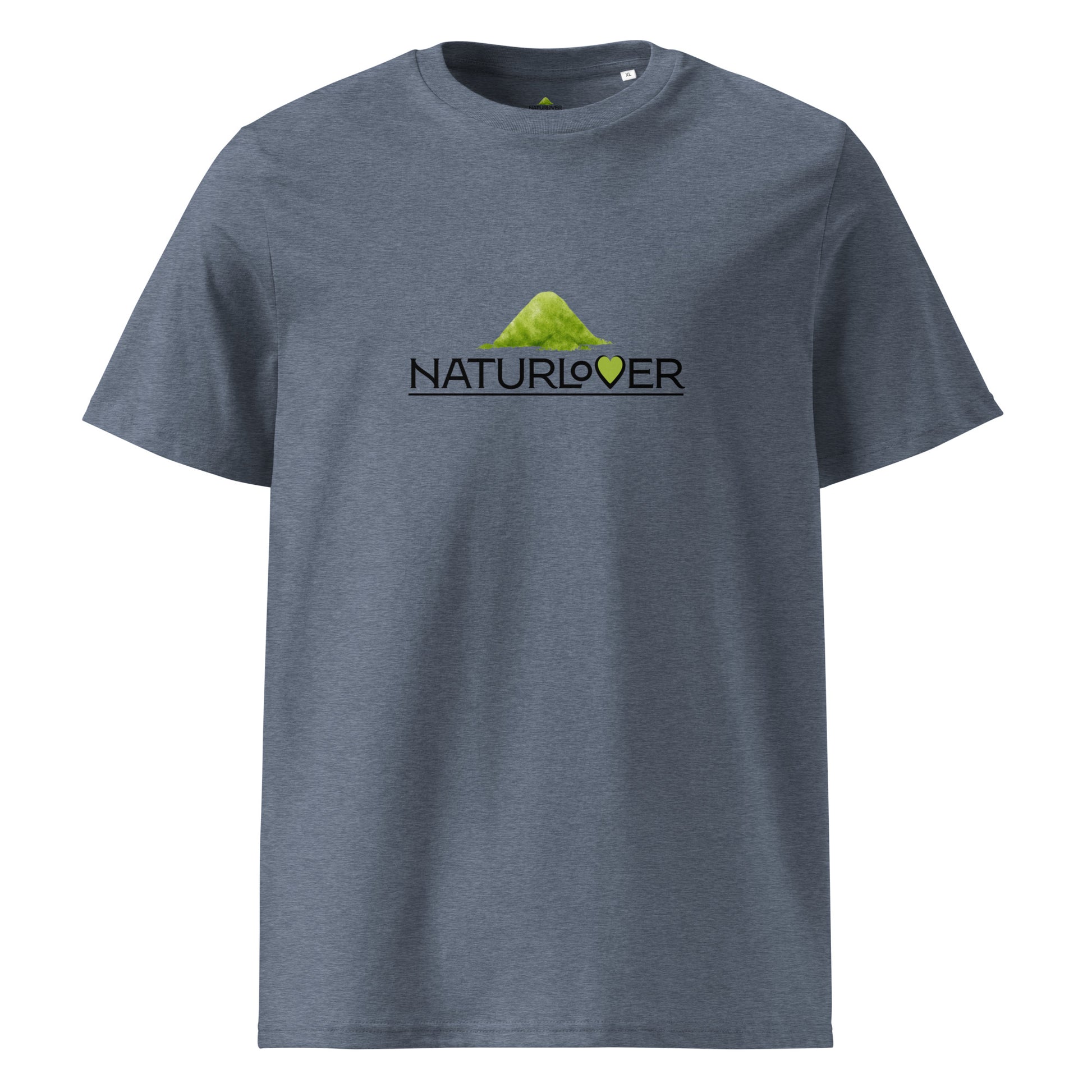 Bio Baumwolle Shirt Naturlover grau blau