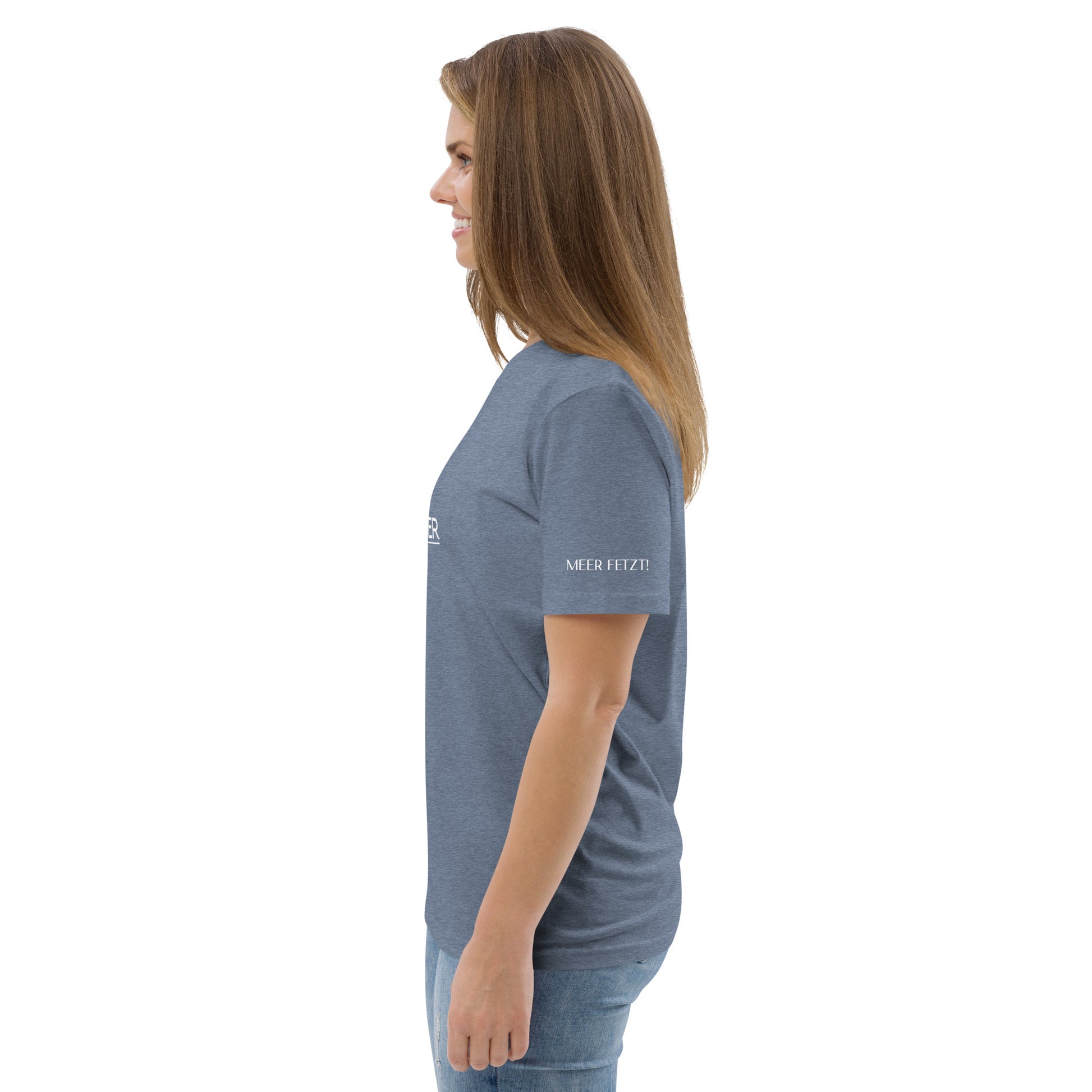 Bio Shirt Berge Meer blau