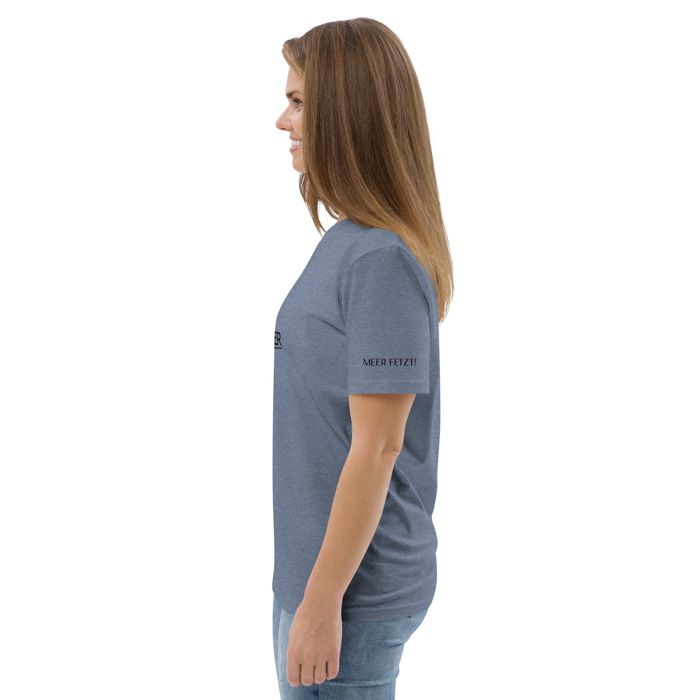 Bio Shirt Berge Meer blau
