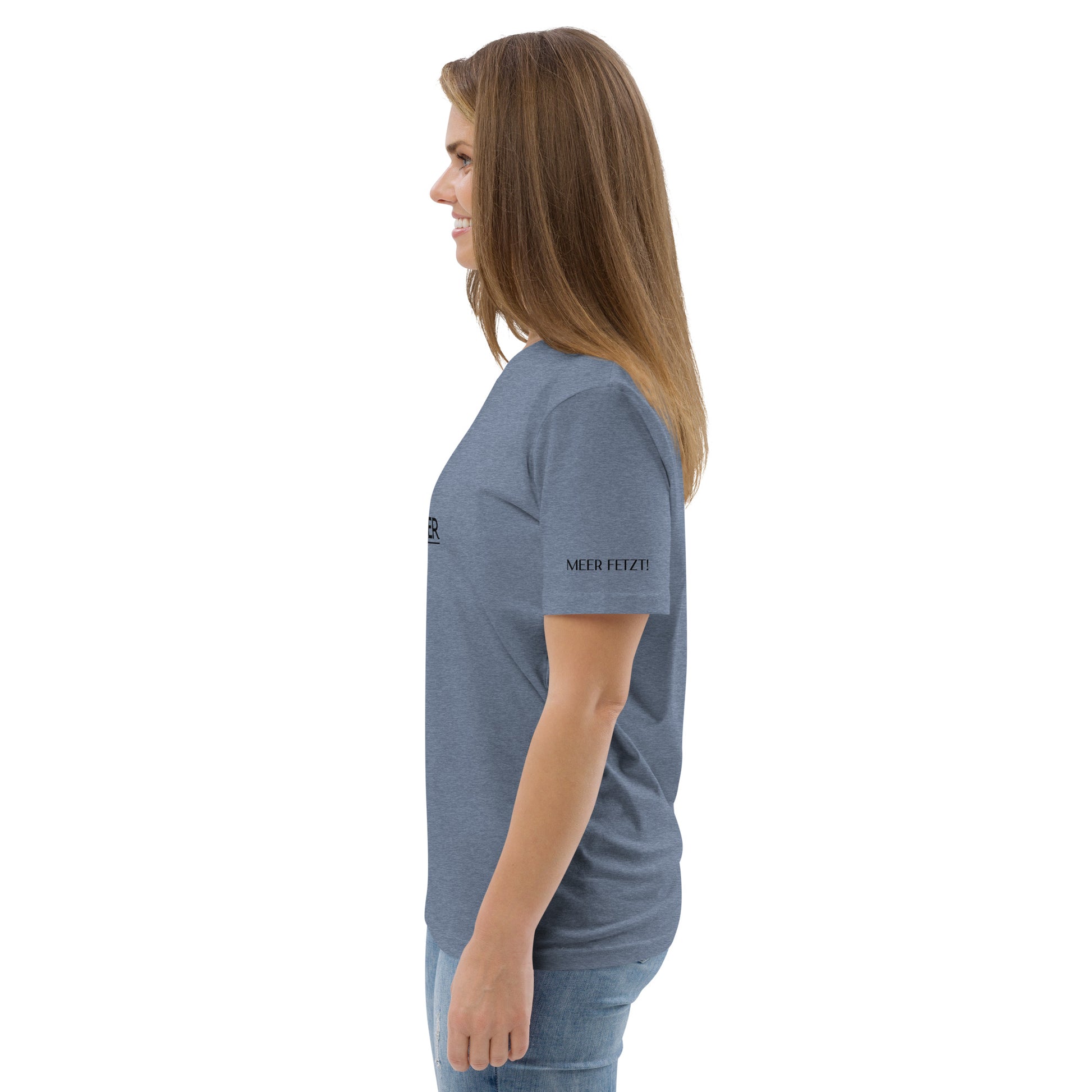 Bio Shirt Berge Meer blau