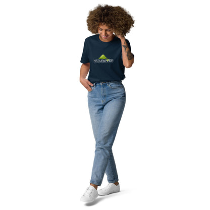 Bio Baumwoll shirt Herz blau
