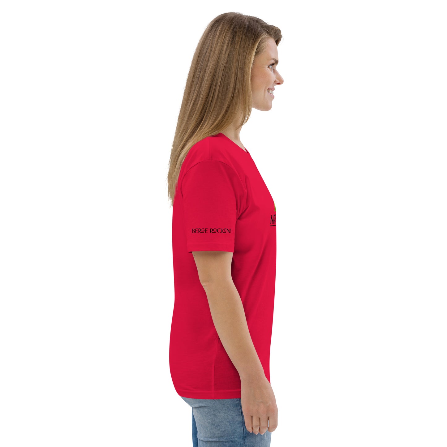 Bio Shirt Berge Meer rot