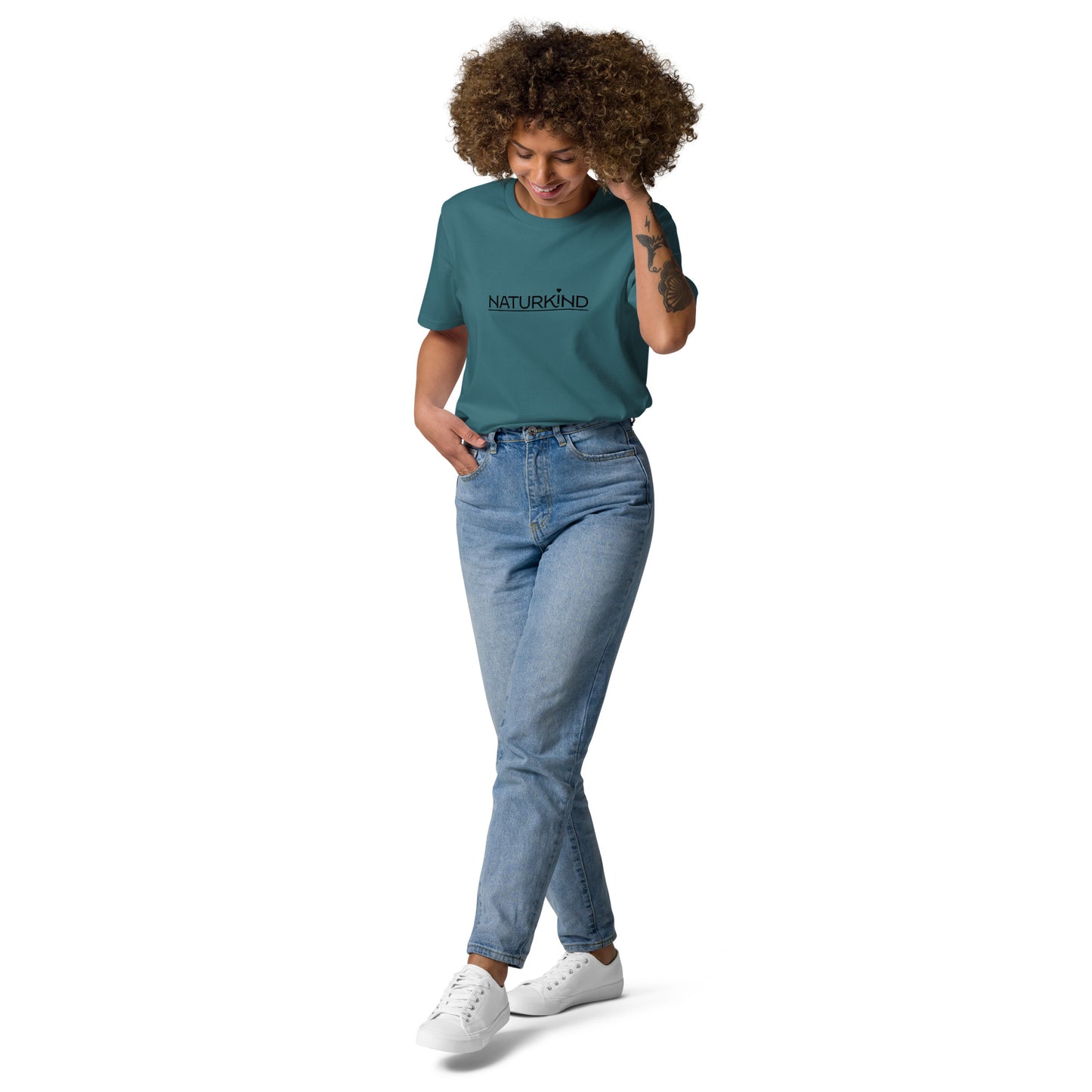 Bio Baumwolle Naturkind Shirt petrol