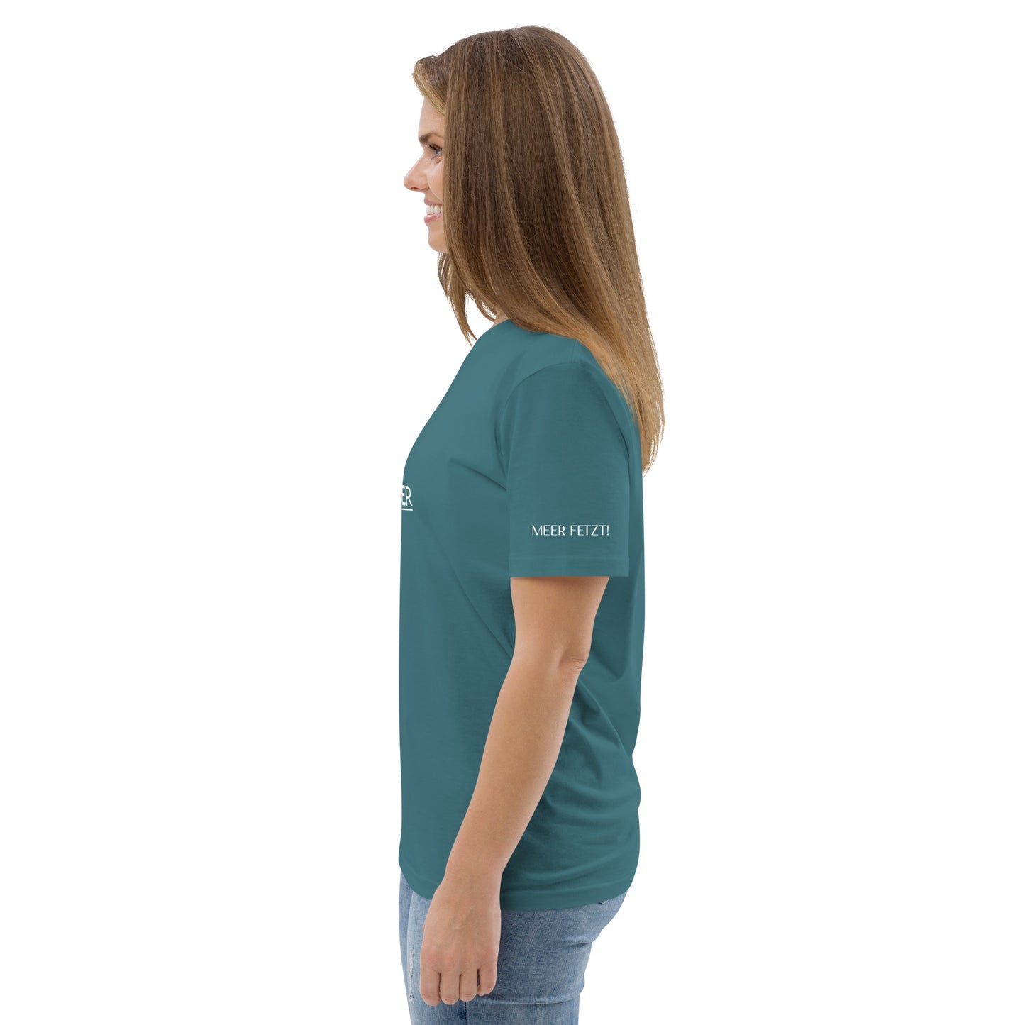 Bio Shirt Berge Meer petrol