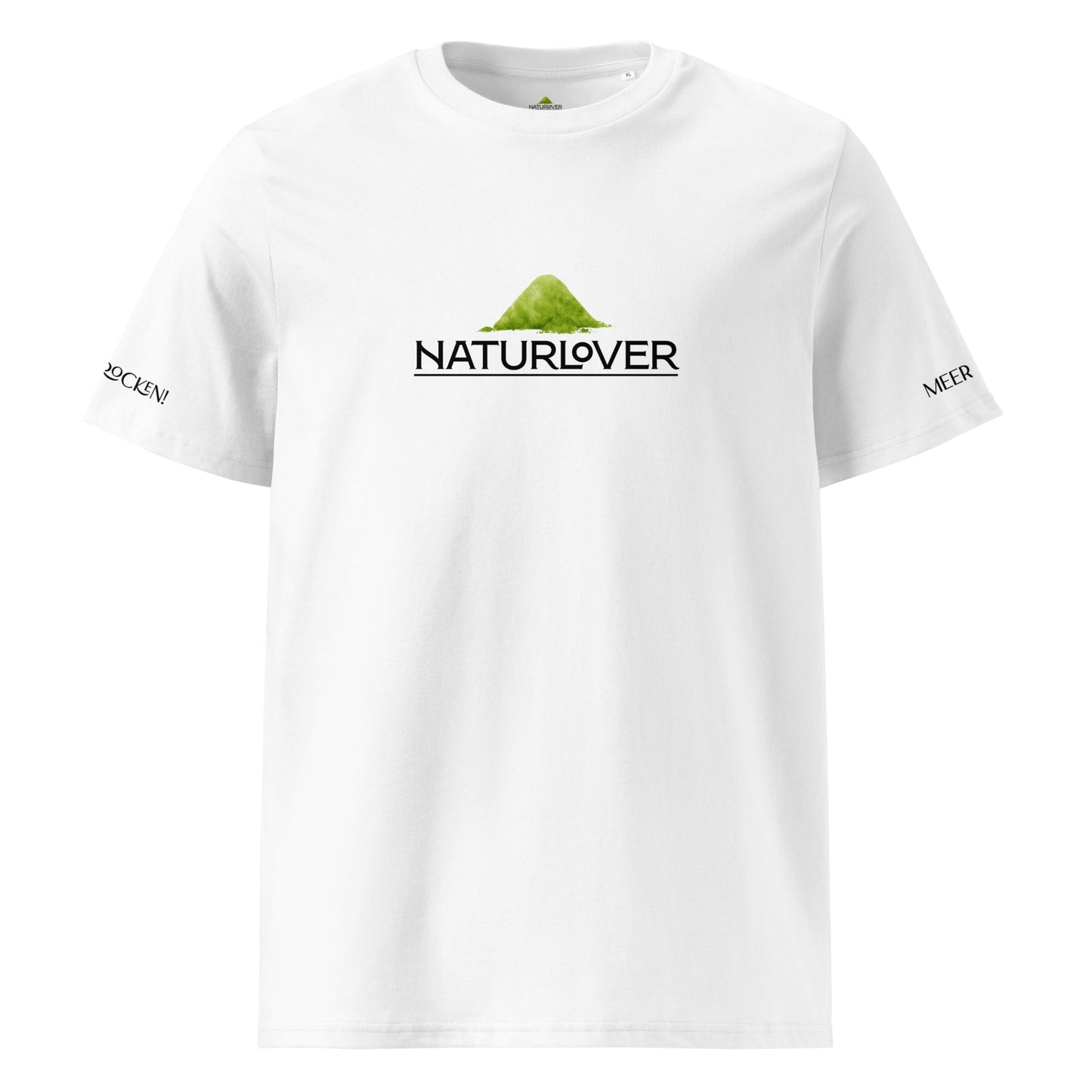 Bio Shirt Berge Meer weiß