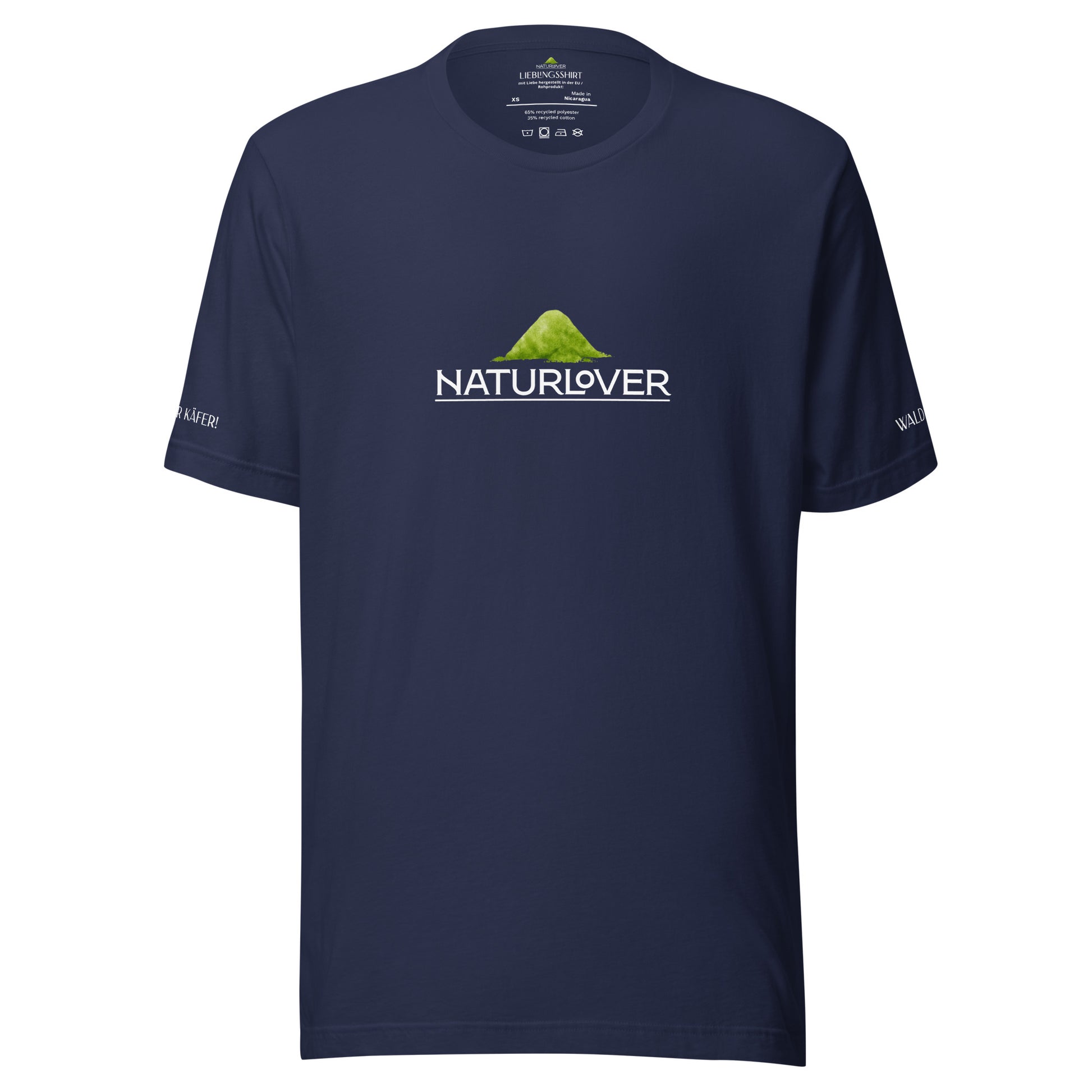 Recycling Shirt Wald Käfer dunkelblau