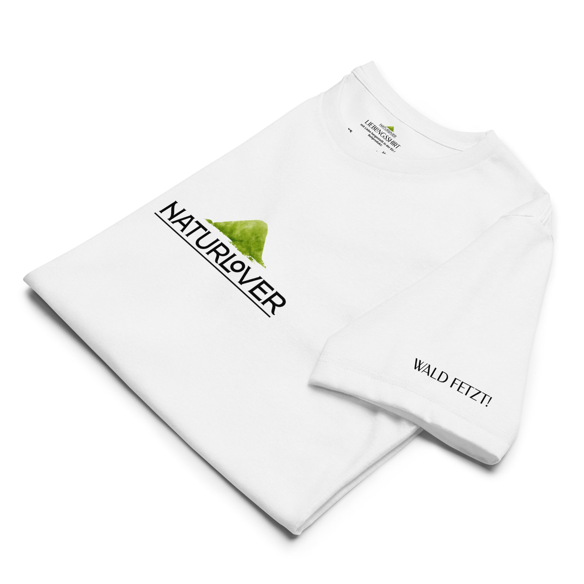 Recycling Shirt Wald Käfer weiß