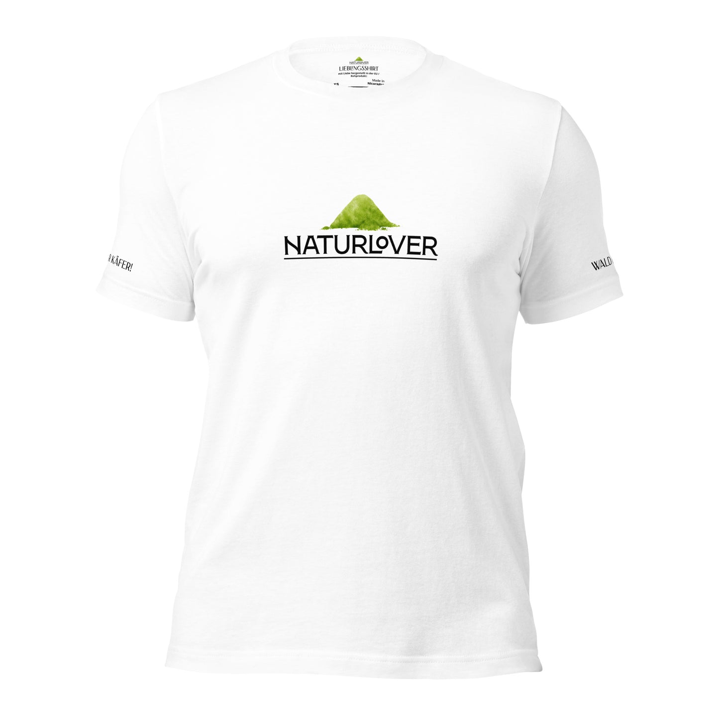 Recycling Shirt Wald Käfer weiß