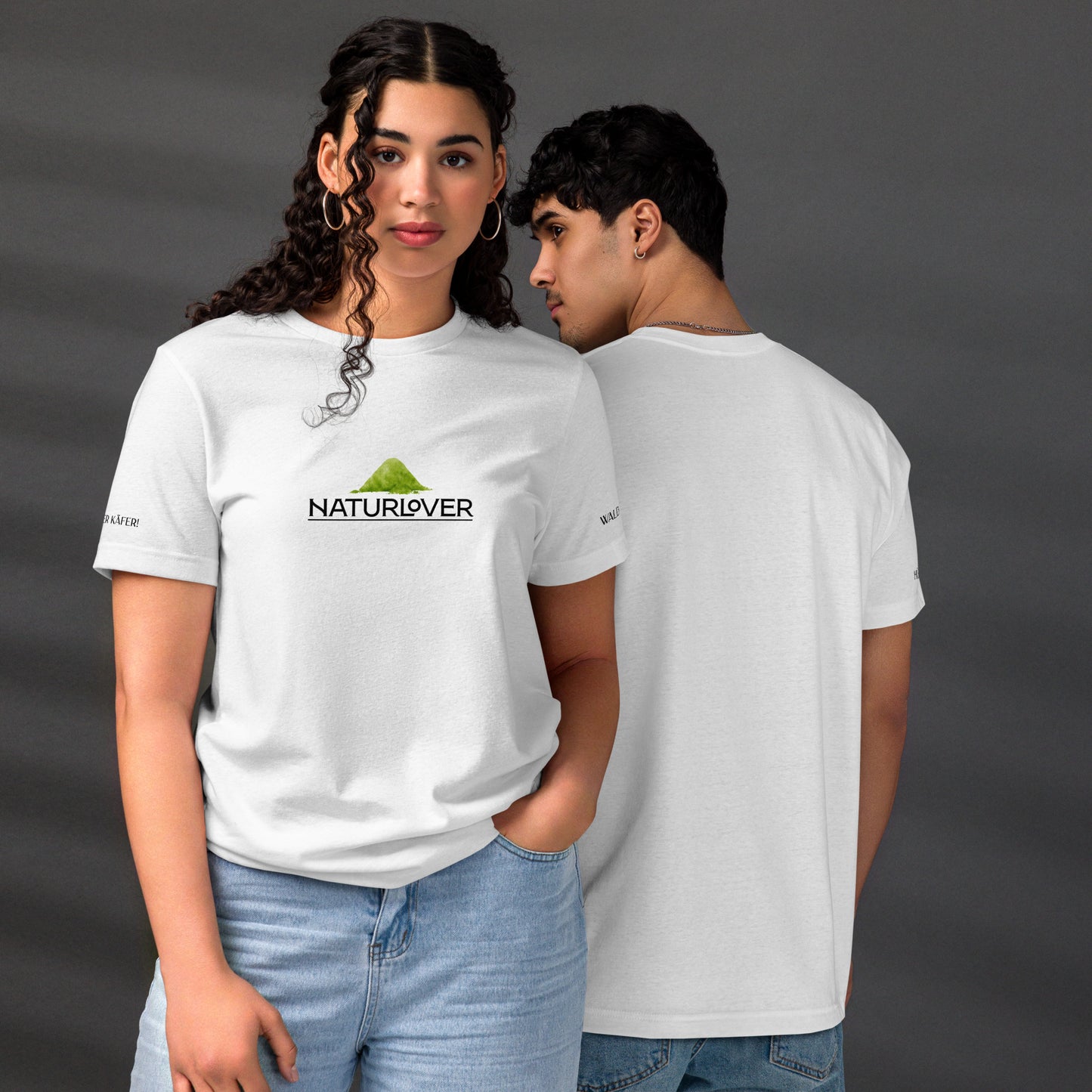 Recycling Shirt Wald Käfer weiß