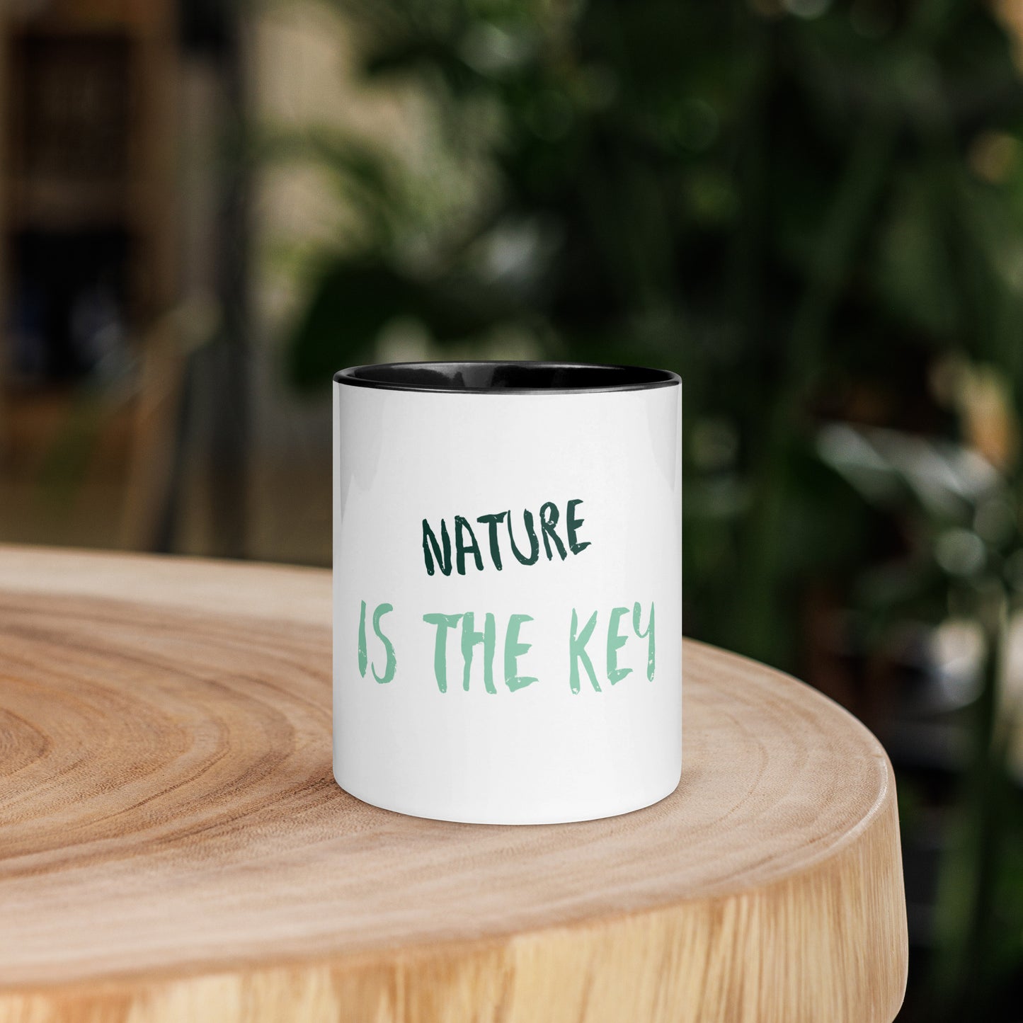 NATURE mug with coloured interior, 325ml