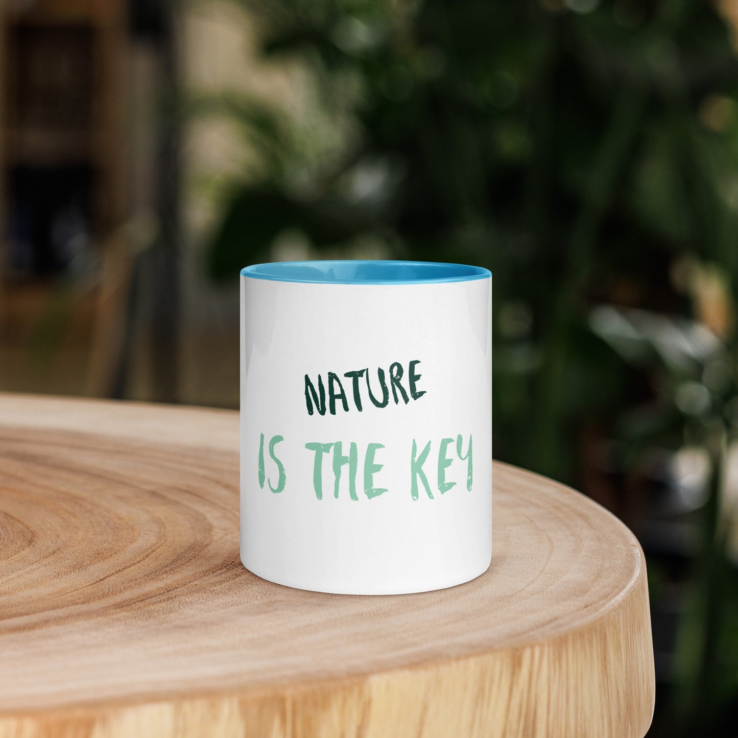 NATURE mug with coloured interior, 325ml