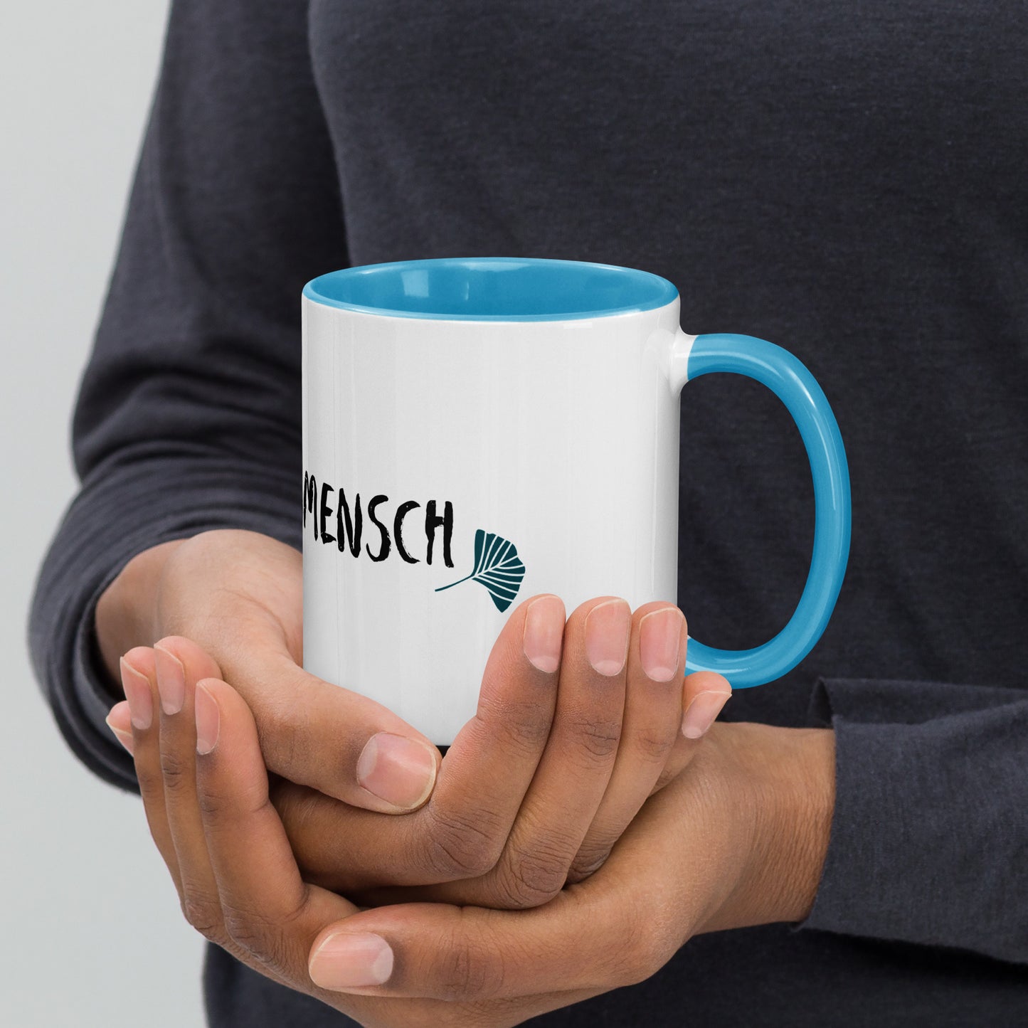 Lieblingsmensch Keramik Tasse mit farbiger Innenseite