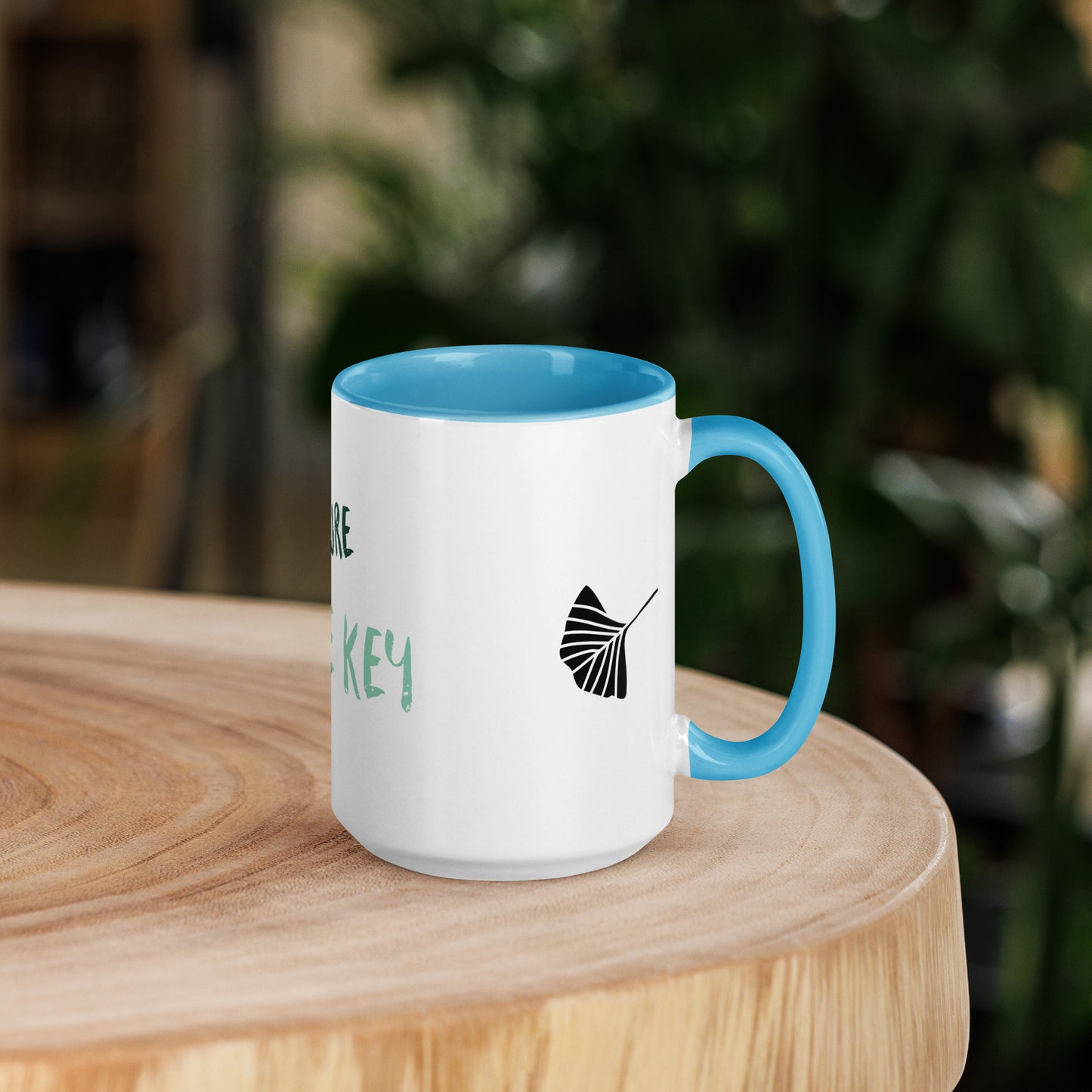 NATURE mug with coloured interior, 450ml