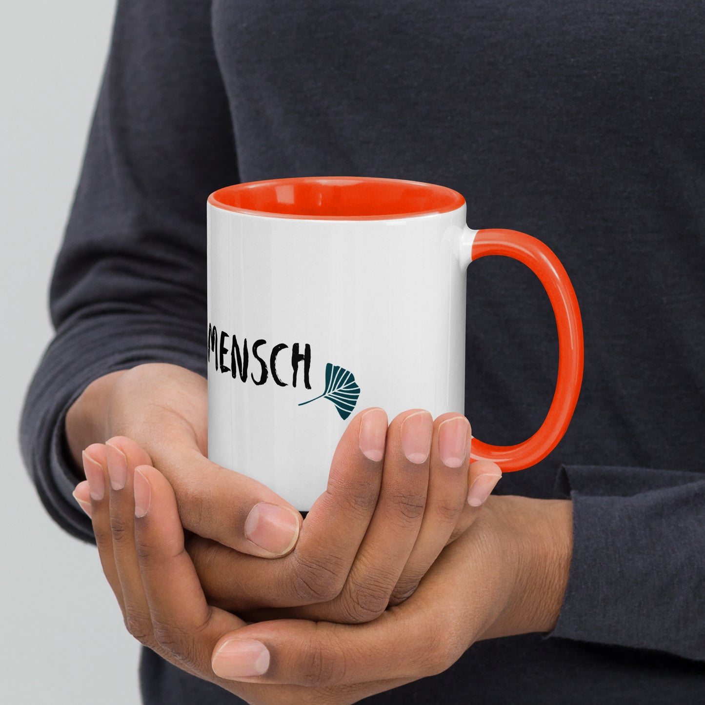 Lieblingsmensch Keramik Tasse mit farbiger Innenseite