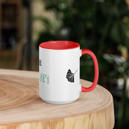 NATURE mug with coloured interior, 450ml