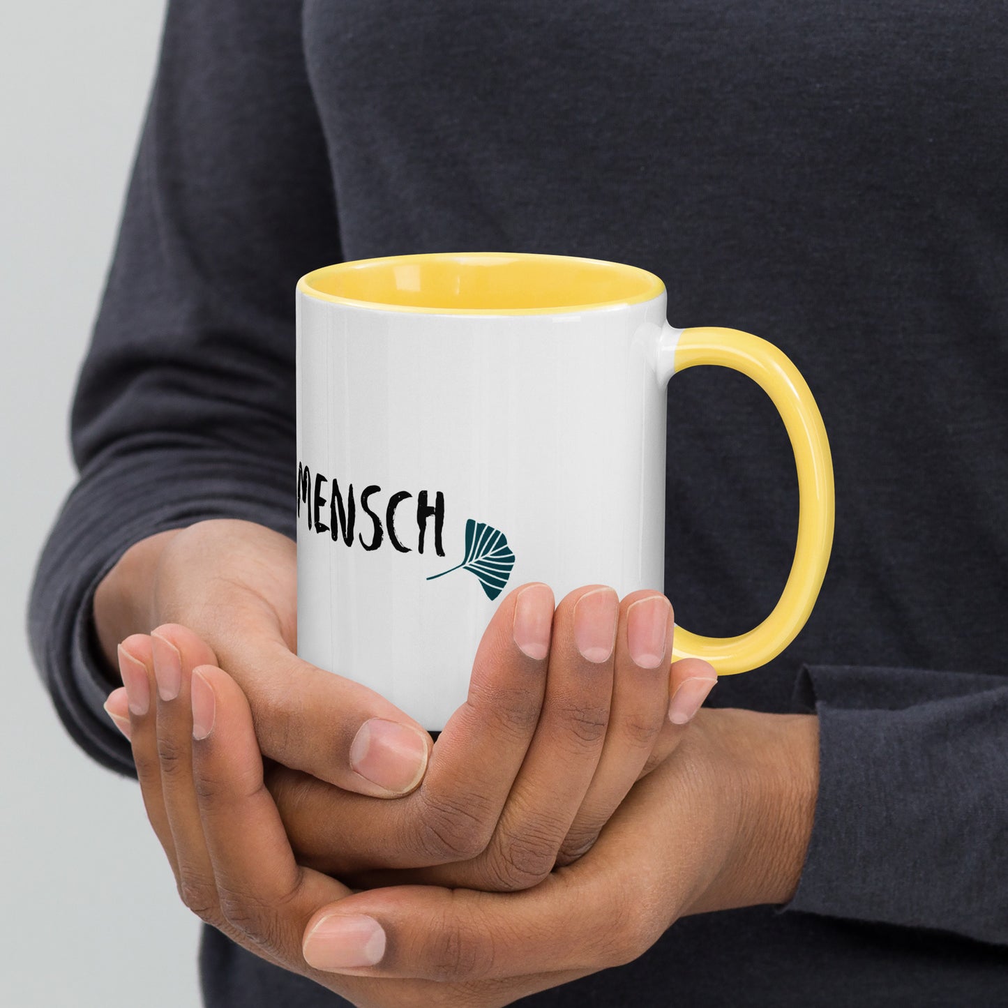 Lieblingsmensch Keramik Tasse mit farbiger Innenseite